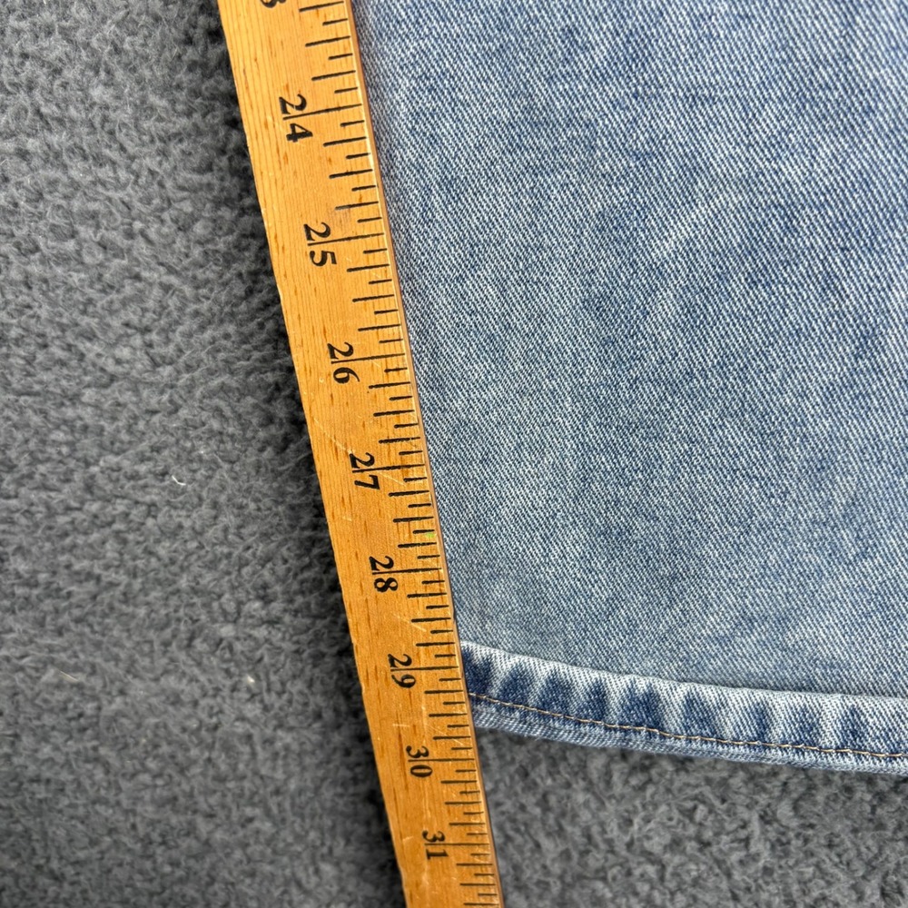 Forever 21 Womens Jeans Light Wash Denim Straight Leg Moto Style Size 26 - Picture 5 of 8